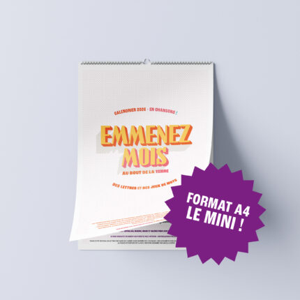 calendrier 2026, calendrier mural, christine sejean, graphisme, reims, liban